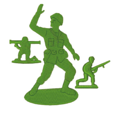 motif de broderie machine soldat de plomb