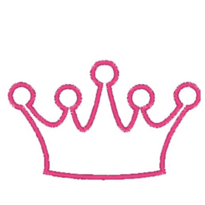 motif de broderie machine couronne de princesse