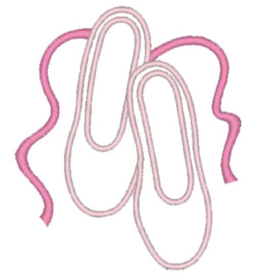 motif de broderie machine chausson de danse