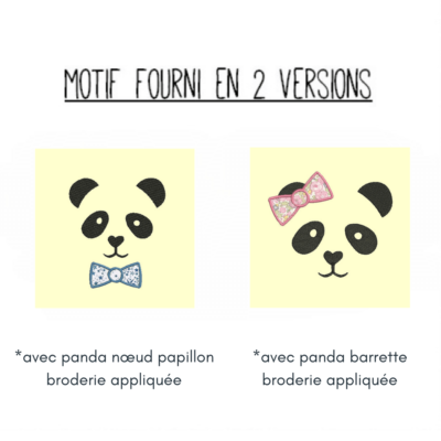 panda appliqué