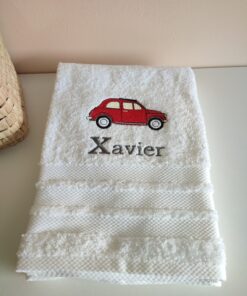 Alternative view of Serviette de toilette brodée personnalisée