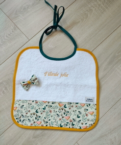 bavoir bébé broderie personnalisée Maison de Camaret
